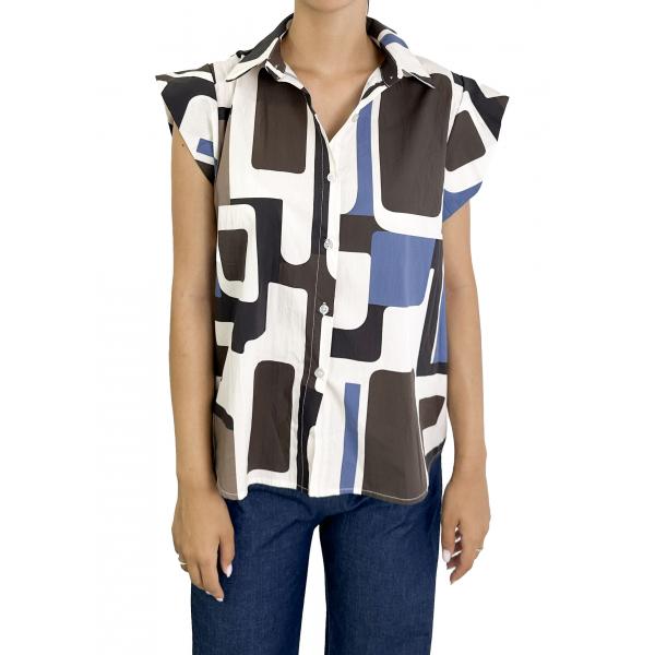 Camicia con forme geometriche